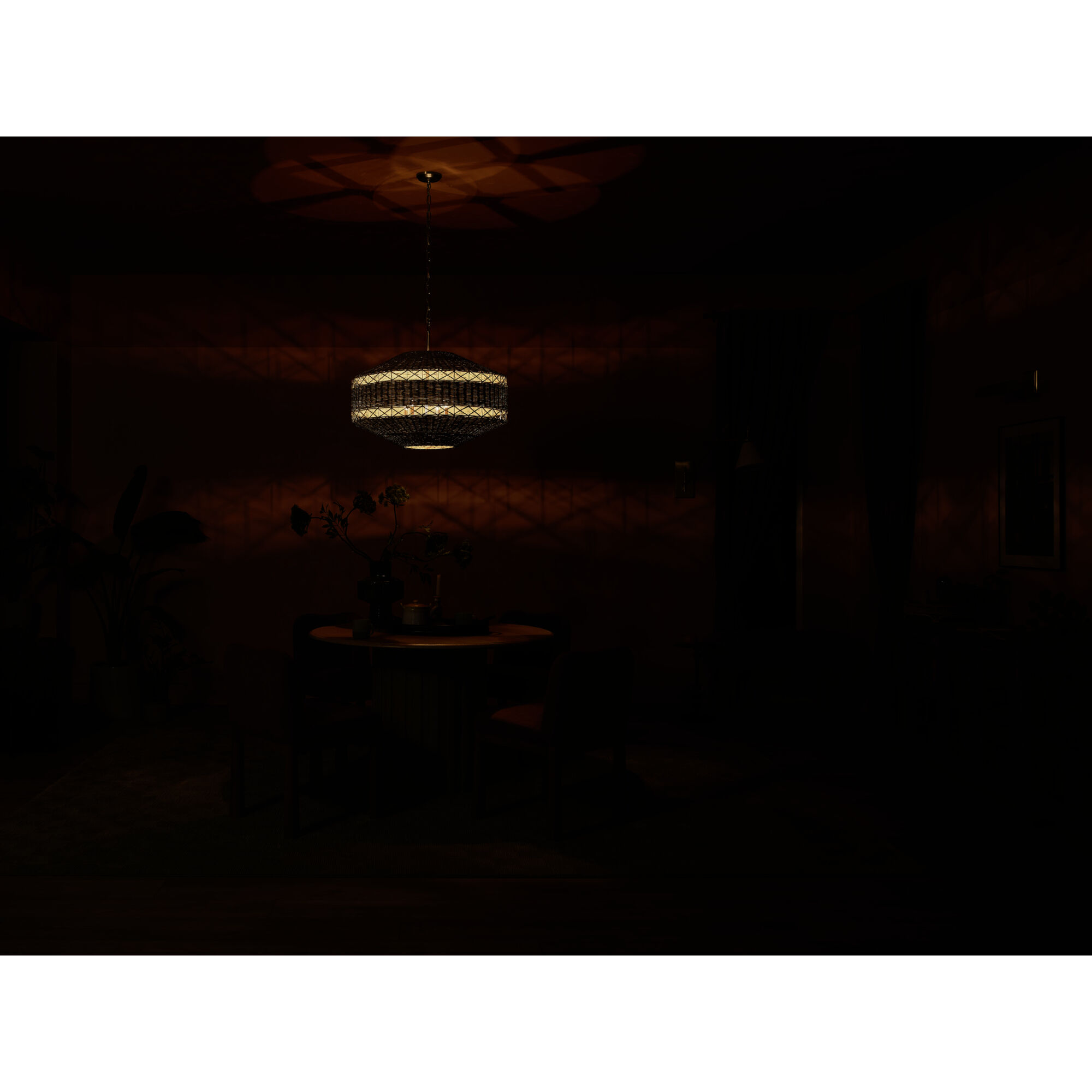 Lulo 4 Light Champagne Bronze Pendant Ceiling Light